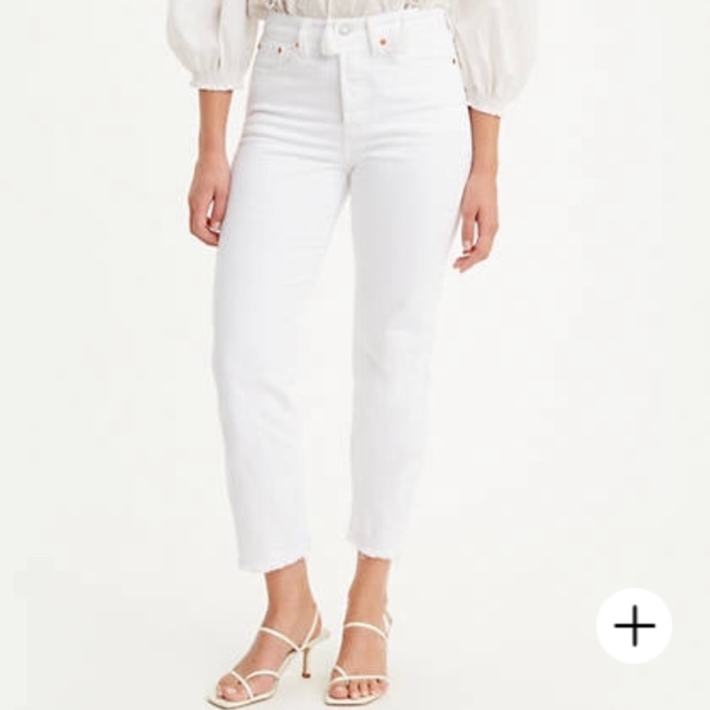 Levi’s White Wedgie Straight Jeans